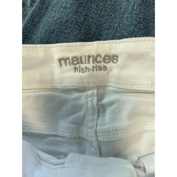 Maurices high-rise white jean short size 2 #0233 - Picture 3 of 4